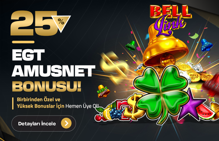 %25 EGT Digital & Amusnet Yatırım Bonusu